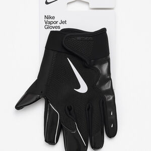 Nike Black and White Vapor Jet Football/Sports Gloves